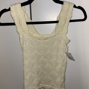 FREE PEOPLE IVORY TOP NEW WITH TAGS
